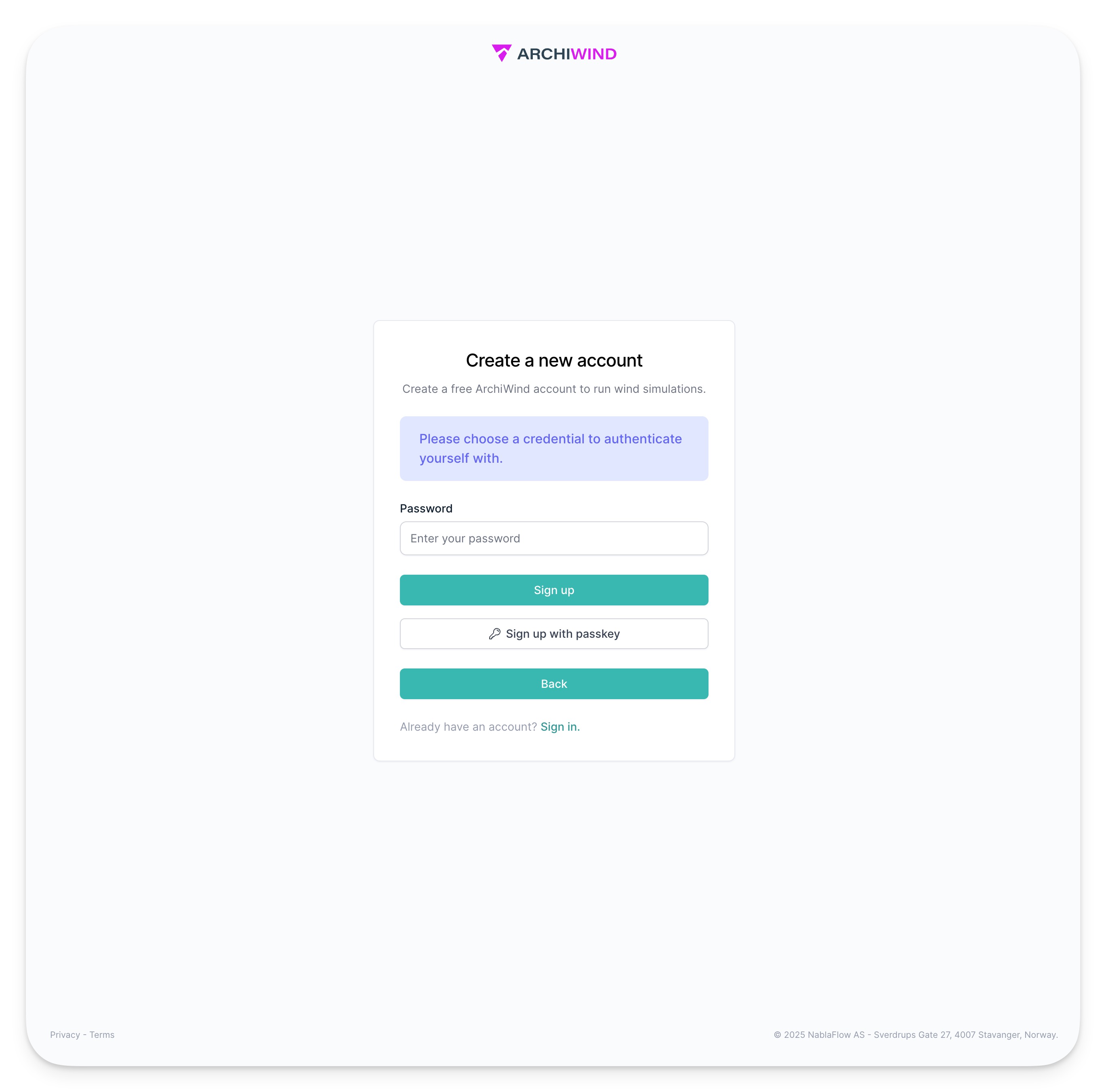 Select authentication